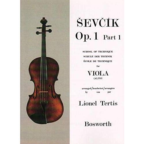 Sevcik Viola Sudies. Op. 1 Part 1. Schule der Technik für Viola: for Viola, School of Technique